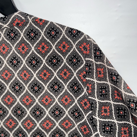 Ann Taylor Blouse Women’s Large Petite Multicolor Long Sleeve Polyester Blend - Picture 12 of 15